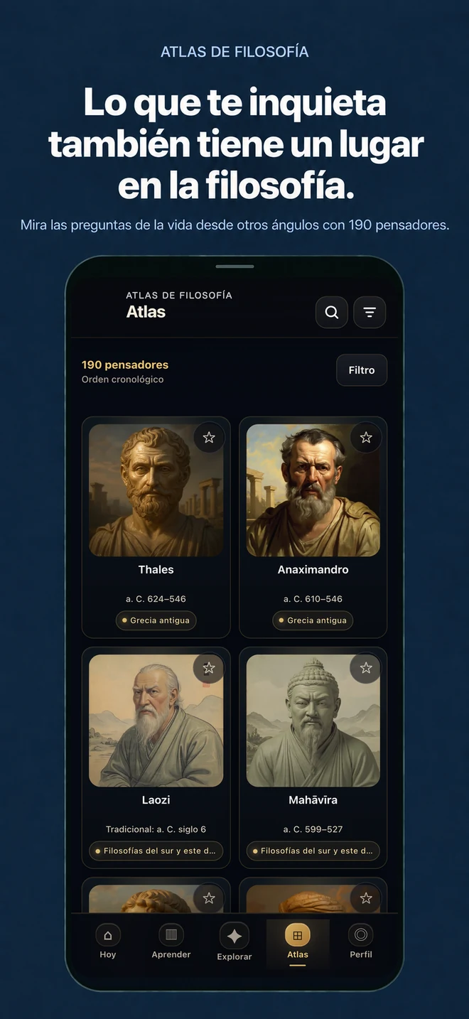 Atlas de Filosofía: Lo que te inquieta también tiene un lugar en la filosofía.: Mira las preguntas de la vida desde otros ángulos con 190 pensadores.