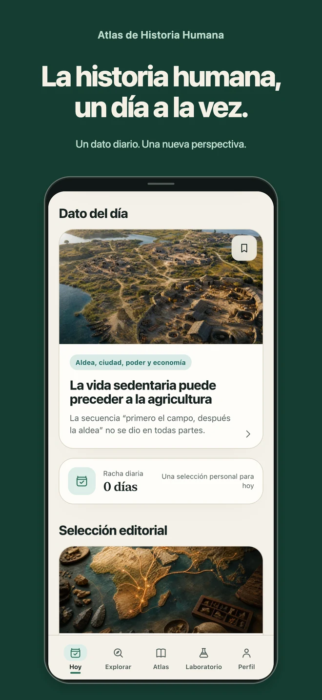 Atlas de Historia Humana: La historia humana, un día a la vez. Un dato diario. Una nueva perspectiva.