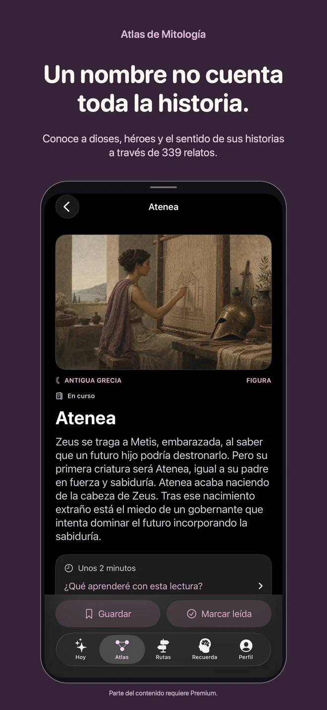 Atlas de Mitología: Un nombre no cuenta toda la historia. Conoce a dioses, héroes y el sentido de sus historias a través de 339 relatos.