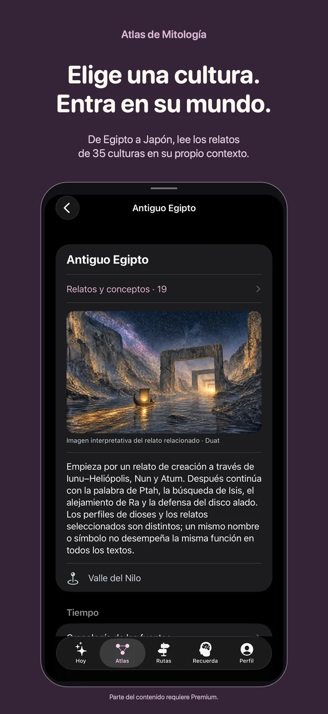 Atlas de Mitología: Elige una cultura. Entra en su mundo. De Egipto a Japón, lee los relatos de 35 culturas en su propio contexto.