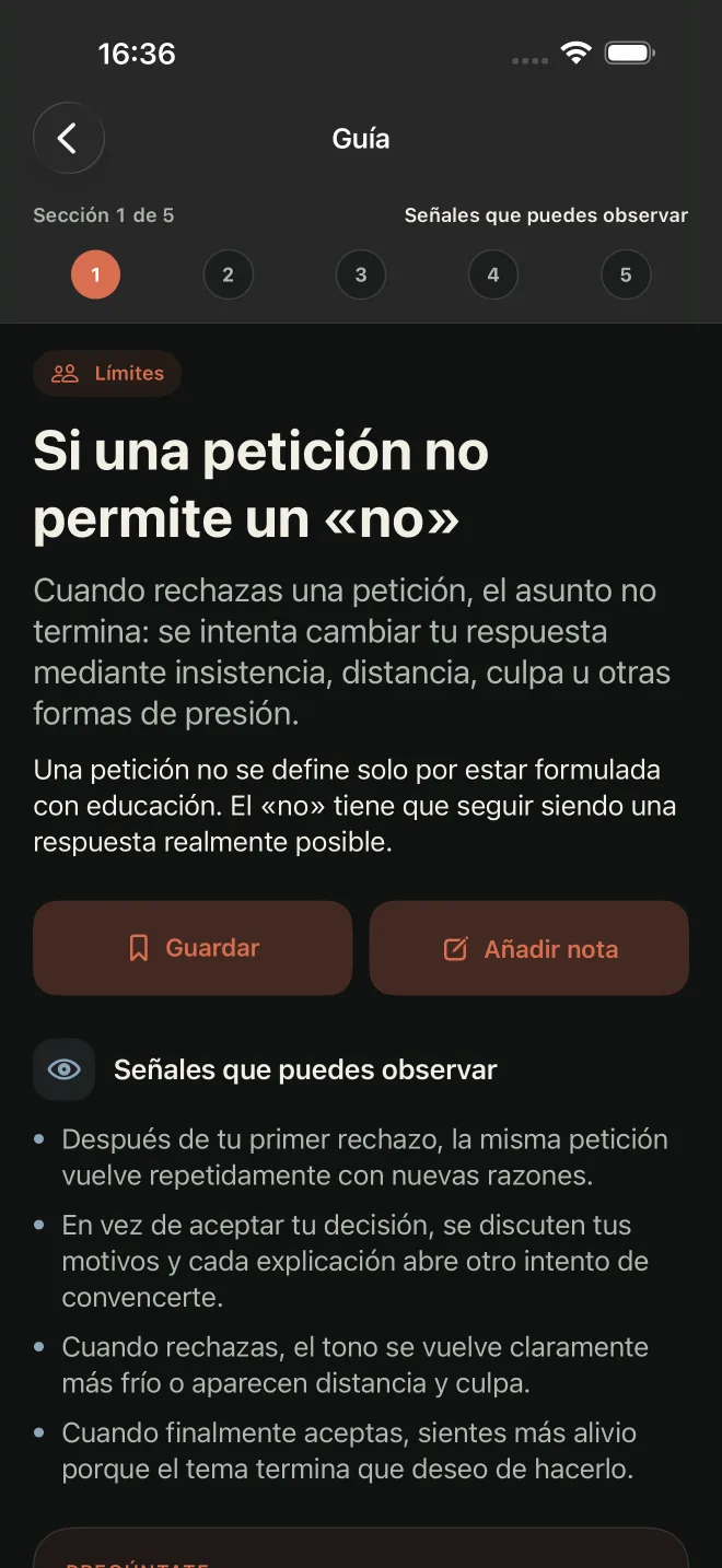 Guía de Sobre la vida que separa señales observables e interpretaciones
